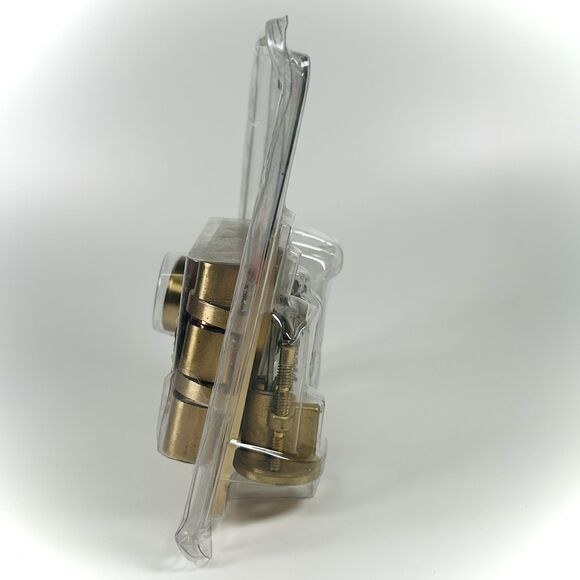 Vtg Franklin Mfg Solid Bronze Jimmy Proof DeadLock 1167CS Dual Cylinder New - Picture 5 of 10